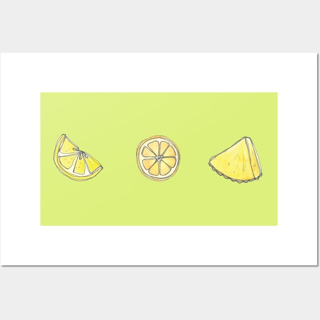 Yellow-ish fruits Wall Art by dianasomnia